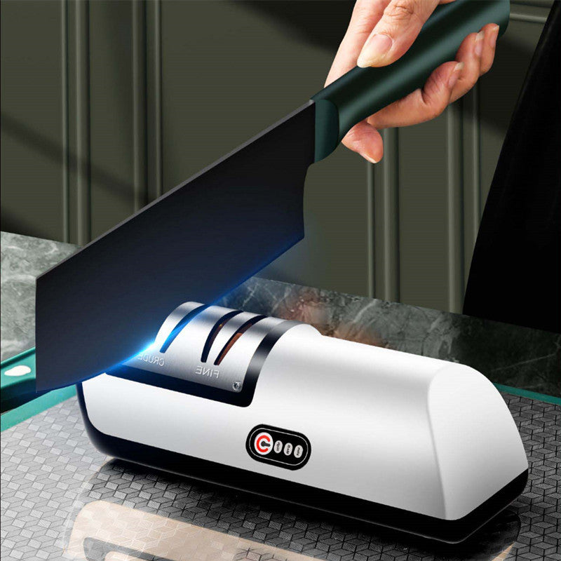 USB Rechargeable Electric Knife Sharpener Automatic Adjustable Kitchen Tool For Fast Sharpening
Ideal for: Knives, Scissors And Grinders Gadgets