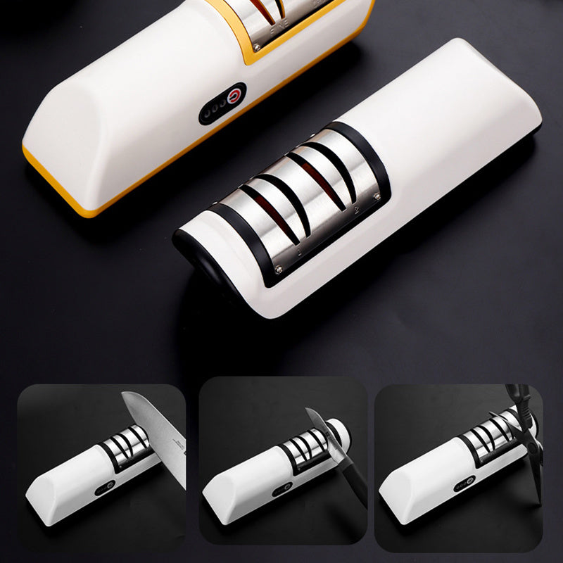 USB Rechargeable Electric Knife Sharpener Automatic Adjustable Kitchen Tool For Fast Sharpening
Ideal for: Knives, Scissors And Grinders Gadgets