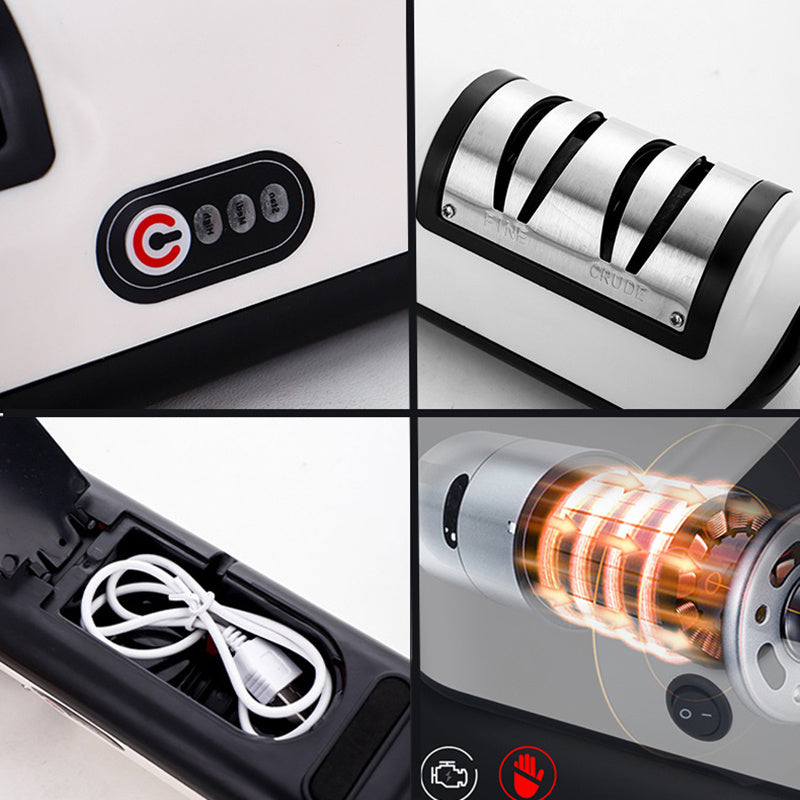 USB Rechargeable Electric Knife Sharpener Automatic Adjustable Kitchen Tool For Fast Sharpening
Ideal for: Knives, Scissors And Grinders Gadgets