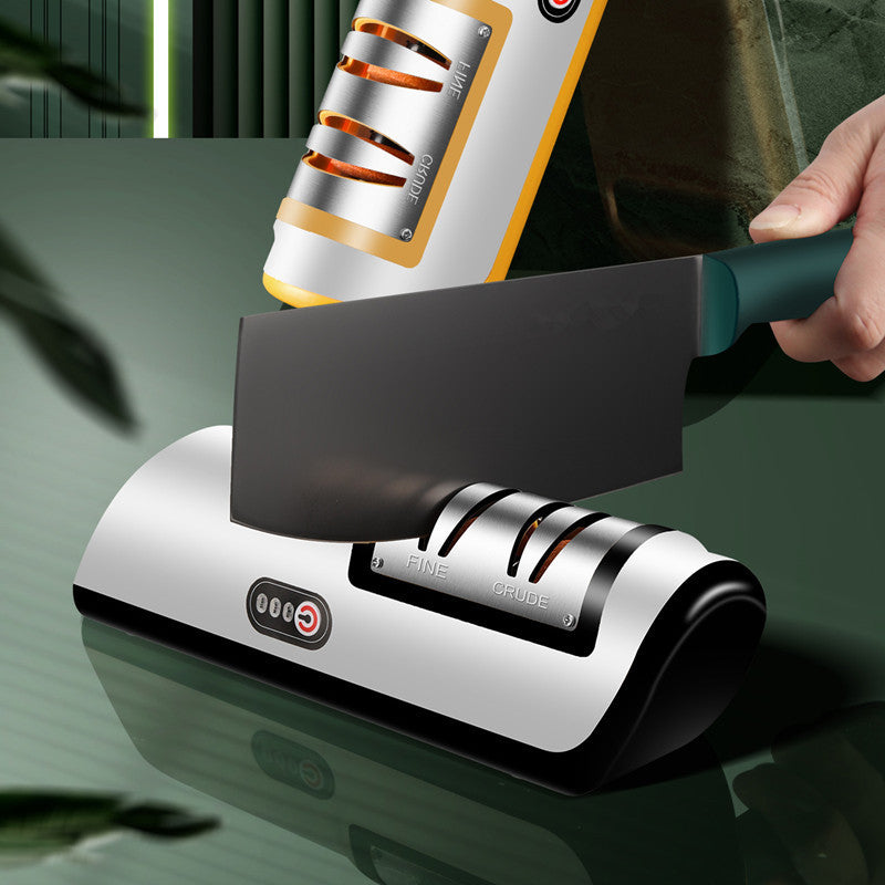 USB Rechargeable Electric Knife Sharpener Automatic Adjustable Kitchen Tool For Fast Sharpening
Ideal for: Knives, Scissors And Grinders Gadgets